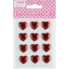 НАБОР ДЛЯ ТВОРЧЕСТВА deVENTE СТРАЗЫ САМОКЛЕЯЩИЕСЯ HEART КРАСНЫЙ