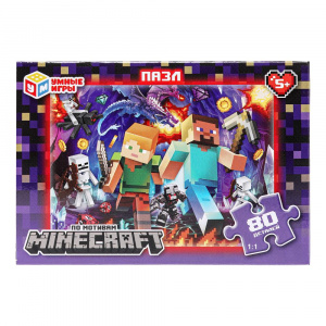 ПАЗЛЫ 80 ЭЛЕМЕНТОВ "ПО МОТИВАМ MINECRAFT"