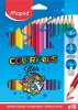 КАРАНДАШИ ЦВЕТНЫЕ "COLOR'PEPS" 18 ЦВЕТОВ