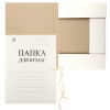 ПАПКА НА ЗАВЯЗКАХ А4 КАРТОН НЕМЕЛОВАННЫЙ 320Г/М DOLCE COSTO БЕЛАЯ
