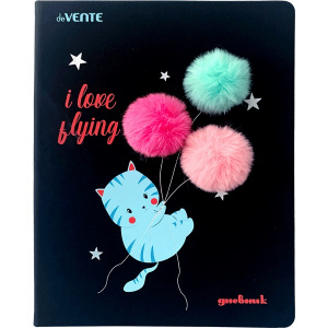 ДНЕВНИК УНИВЕРСАЛЬНЫЙ "FLYING CAT" С ОБЛОЖКОЙ ИЗ ИСКУСТВЕННОЙ КОЖИ 