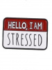ЗНАЧОК МЕТАЛЛИЧЕСКИЙ "HELLO, I AM STRESSED"