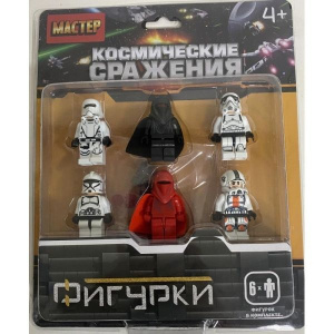 КОНСТРУКТОР МАСТЕР "ФИГУРКИ КОСМИЧЕСКИЕ СРАЖЕНИЯ" 6ШТ