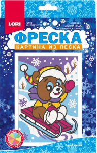 НАБОР ДЛЯ ТВОРЧЕСТВА "ФРЕСКА БУРЫЙ МИШКА" НГ 