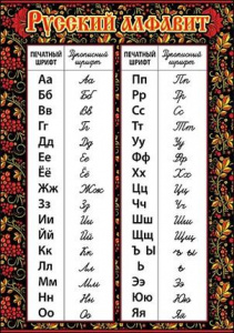 ПЛАКАТ ОБУЧАЮЩИЙ А4 "РУССКИЙ АЛФАВИТ"