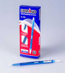 РУЧКА ШАРИКОВАЯ DOMINO D-701 0.5ММ СИНЯЯ