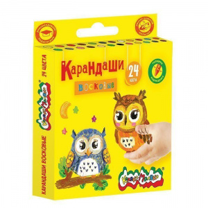 НАБОР ВОСКОВЫХ МЕЛКОВ "КАЛЯКА МАЛЯКА" 24ЦВ