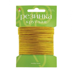 РЕЗИНКА ДЕКОРАТИВНАЯ HOBBY TIME 1,5*400СМ ЗОЛОТО