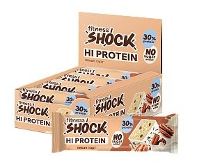 ГЛАЗИРОВАННЫЙ БАТОНЧИК FITNESSHOCK "ПЕКАН ТАРТ" 40ГР