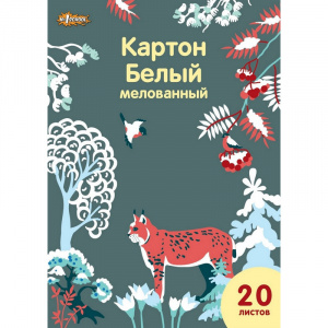 КАРТОН БЕЛЫЙ А4 20 ЛИСТОВ 200Г/М2