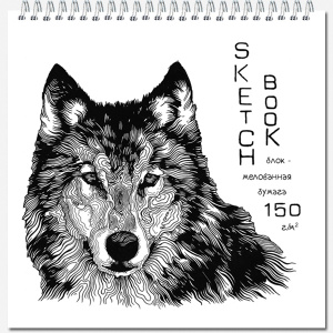 СКЕТЧБУК НА ГРЕБНЕ А5 40 Л 150Г/М2 "SKETCHBOOK QUADRO BIG SILK" ОФСЕТНАЯ МЕЛОВАННАЯ БУМАГА