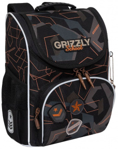 РАНЕЦ С ЭРГОНОМИЧНОЙ СПИНКОЙ GRIZZLY RAm-485-6 С МЕШКОМ ДЛЯ СМЕННОЙ ОБУВИ 33*25*13СМ
