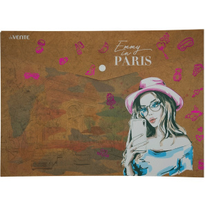 ПАПКА НА КНОПКЕ ЦВ А4 180МКМ "EMMY IN PARIS" 330*235ММ