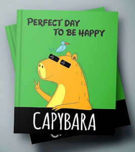 ЗАПИСНАЯ КНИГА MALAMALAMA 64Л "HAPPYBARA"