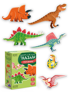 ПАЗЛЫ 24 ЭЛЕМЕНТА "ДИНОЗАВРЫ" 