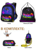 НАБОР ШКОЛЬНИКА GROOC КОТ ФИОЛЕТОВЫЙ (РАНЕЦ, ПЕНАЛ, СУМКА, МЕШОК ДЛЯ ОБУВИ)