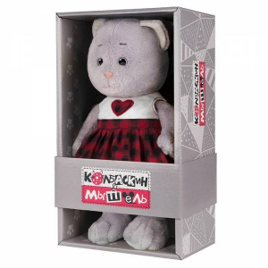 ИГРУШКА МЯГКАЯ "МЫШЕЛЬ В КЛЕТЧАТОЙ ЮБКЕ" 25СМ