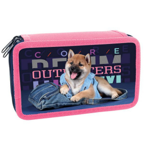 ПЕНАЛ КАРКАСНЫЙ ТРЕХСТВОРЧАТЫЙ ОНИКС 19*11*4,5СМ