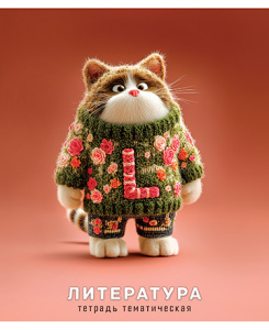 ТЕТРАДЬ ТЕМАТИЧЕСКАЯ 48 ЛИСТОВ ЯРКИЕ "ЛИТЕРАТУРА" РУССКИЙ ЯЗЫК