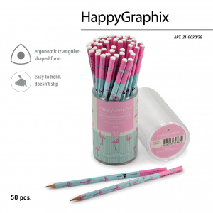 КАРАНДАШ НВ BRUNO VISCONTI HAPPYGRAPHIX ФЛАМИНГО