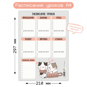 "РАСПИСАНИЕ УРОКОВ" А4 "РАСПИСАНИЕ УРОКОВ" А4