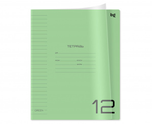 ТЕТРАДЬ 12Л ЛИНИЯ "UNITONE GREEN" 