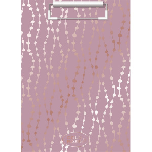 ДОСКА-ПЛАНШЕТ A4 "GOLD ROSE. DOTS" С ЗАЖИМОМ 2ММ