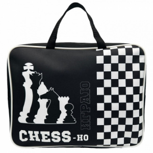 ПАПКА ПОРТФЕЛЬ НА МОЛНИИ С РУЧКАМИ А4 "CHESS-НО" ТЕКСТИЛЬ 35*26.5*7.5СМ