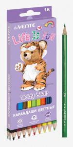 КАРАНДАШИ ЦВЕТНЫЕ "TEDDY BEAR" 18 ЦВ