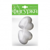ФИГУРЫ ИЗ ПЕНОПЛАСТА "СЕРДЕЧКИ" D=80ММ 2ШТ