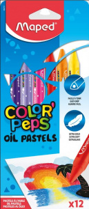 НАБОР МАСЛЯНЫХ МЕЛКОВ "MAPED COLOR' PEPS" 12ЦВ