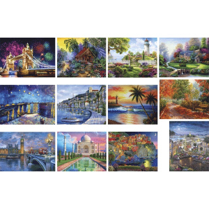 НАБОР ДЛЯ ТВОРЧЕСТВА АЛМАЗНАЯ МОЗАИКА "LANDSCAPES" 40*50СМ