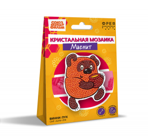 МАГНИТ АЛМАЗНАЯ МОЗАИКА ВИННИ-ПУХ 7,5*10СМ