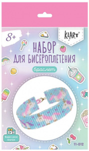 НАБОР Д ТВОРЧЕСТВА KLART БИСЕРОПЛЕТЕНИЕ БРАСЛЕТ ЕДИНОРОГИ 