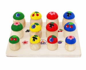 ИГРУШКА ДИДАКТИЧЕСКАЯ "ГРИБОЧКИ" 12ШТ
