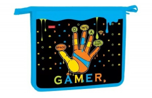 ПАПКА ДЛЯ ТЕТРАДЕЙ НА МОЛНИИ А5 "OLD GAMER" ПЛАСТИК 24*20,5*4СМ