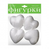 ФИГУРЫ ИЗ ПЕНОПЛАСТА "СЕРДЕЧКИ" D=75ММ 4ШТ