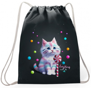 СУМКА ДЛЯ СМЕННОЙ ОБУВИ "SWEET CAT" 43,5*36СМ