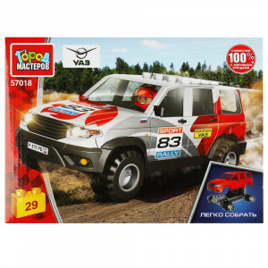 КОНСТРУКТОР "UAZ PATRIOT РАЛЛИ" 29 ЭЛЕМЕНТОВ
