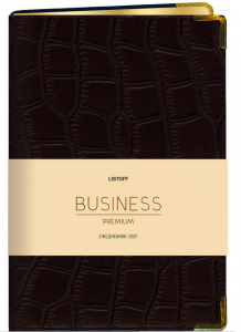 ЕЖЕДНЕВНИК  A6 2027 176Л 113х146ММ BUSINESS PREMIUM "ИМПАКТ" ЧЕРНЫЙ