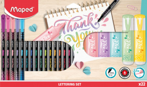 НАБОР Д ТВОРЧЕСТВА MAPED LETTERING SET 22ПР