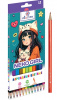 КАРАНДАШИ ЦВЕТНЫЕ "NEKOGIRL" 12 ЦВ