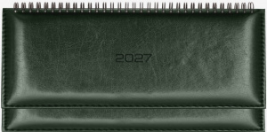 ЕЖЕНЕДЕЛЬНИК ПЛАНИНГ ГОРИЗОНТАЛЬНЫЙ 2027 64Л "ВИЗА" ТЕМНО-ЗЕЛЕНЫЙ