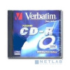 ДИСК CD-R VERBATIM 700Mb 80 min 48-х/52-х (Slim case)