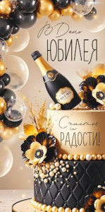 ОТКРЫТКА КОНВЕРТ "С ЮБИЛЕЕМ"