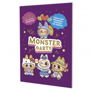НАБОР 100 НАКЛЕЕК MONSTER PARTY