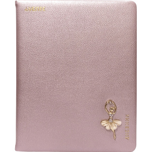 ДНЕВНИК УНИВЕРСАЛЬНЫЙ "PINK COLOR WITH DECORATION'' С ОБЛОЖКОЙ ИЗ ИСКУССТВЕННОЙ КОЖИ 