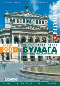 БУМАГА ДЛЯ ЛАЗЕРНОЙ ПЕЧАТИ А4 LOMOND МАТОВАЯ ДВУСТОРОННЯЯ 200Г/М² 250 ЛИСТОВ