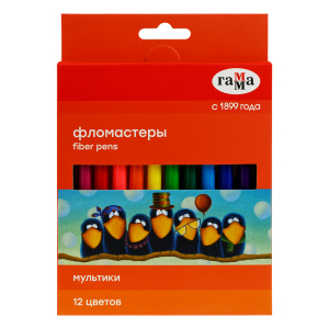 ФЛОМАСТЕРЫ "МУЛЬТИКИ" 12ЦВ 