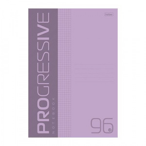 ТЕТРАДЬ  96Л КЛЕТКА А4 "PROGRESSIVE" ФИОЛЕТОВАЯ